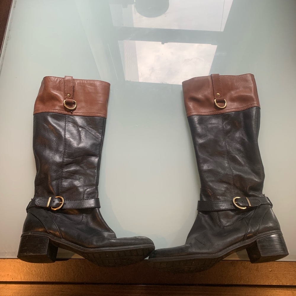 Genuine Leather Knee High Boots